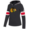 Chicago Blackhawks Women's Crewdie Pullover Hoodie - Black