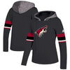 Arizona Coyotes Women's Crewdie Pullover Hoodie - Black