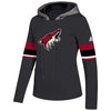 Arizona Coyotes Women's Crewdie Pullover Hoodie - Black