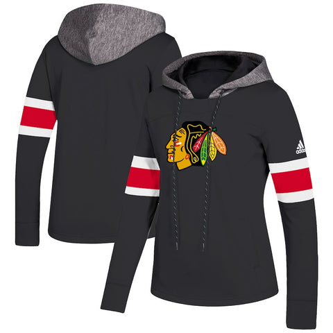 Chicago Blackhawks Women's Crewdie Pullover Hoodie - Black