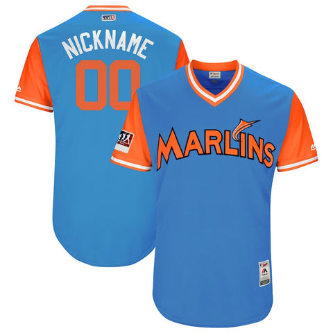 Miami Marlins Majestic 2018 Players' Weekend Authentic Flex Base Pick-A-Player Roster Jersey