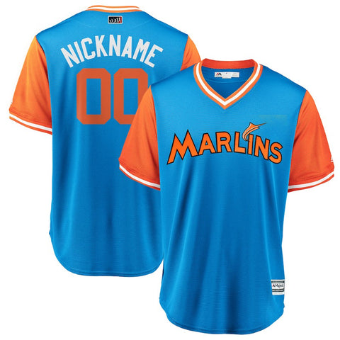 Miami Marlins Majestic 2018 Players' Weekend Cool Base Pick-A-Player Roster Jersey