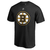 Patrice Bergeron Boston Bruins   Authentic Stack Logo Name & Number T-Shirt