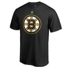 Tuukka Rask Boston Bruins   Authentic Stack Logo Name & Number T-Shirt