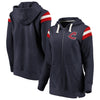 Cleveland Indians   Women's True Classics Stripe Full-Zip Fleece Hoodie