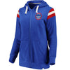 Chicago Cubs   Women's True Classics Stripe Full-Zip Fleece Hoodie
