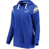 Los Angeles Dodgers   Women's True Classics Stripe Full-Zip Fleece Hoodie