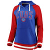 Chicago Cubs   Women's True Classics Stripe Pullover Hoodie - Royal