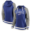 Los Angeles Dodgers   Women's True Classics Stripe Pullover Hoodie - Royal
