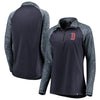 Boston Red Sox   Women's Made to Move Raglan Sleeve Quarter-Zip Pullover Jacket - Navy