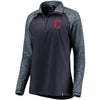 Cleveland Indians   Women's Made to Move Raglan Sleeve Quarter-Zip Pullover Jacket - Navy