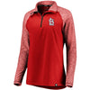 St. Louis Cardinals   Women's Made to Move Raglan Sleeve Quarter-Zip Pullover Jacket - Red