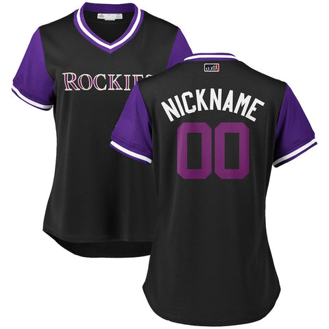 Colorado Rockies Majestic Women's 2018 Players' Weekend Pick-A-Player Roster Jersey