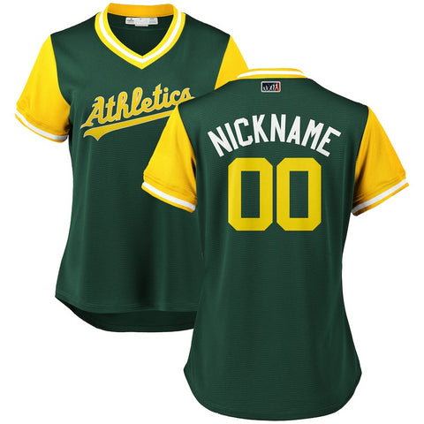 Oakland Athletics Majestic Women's 2018 Players' Weekend Pick-A-Player Roster Jersey