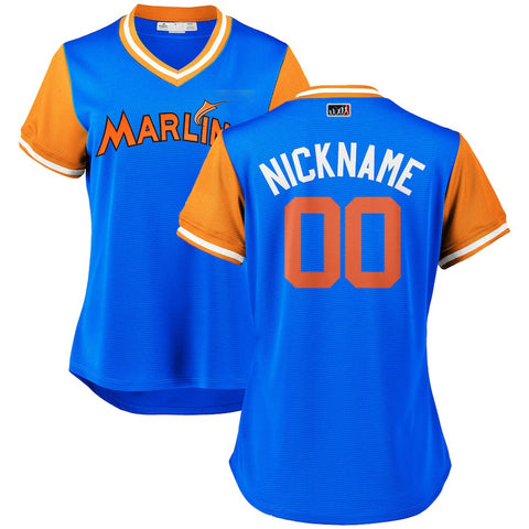 Miami Marlins Majestic Women's 2018 Players' Weekend Pick-A-Player Roster Jersey