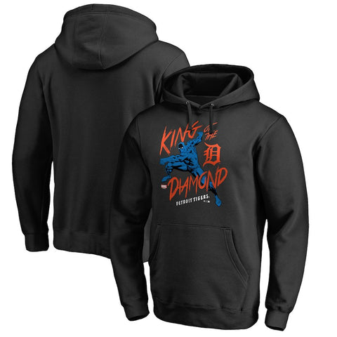 Detroit Tigers   MLB Marvel Black Panther King of the Diamond Pullover Hoodie