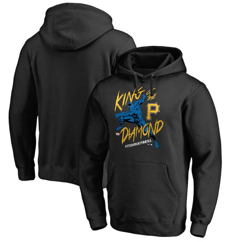 Pittsburgh Pirates   MLB Marvel Black Panther King of the Diamond Pullover Hoodie