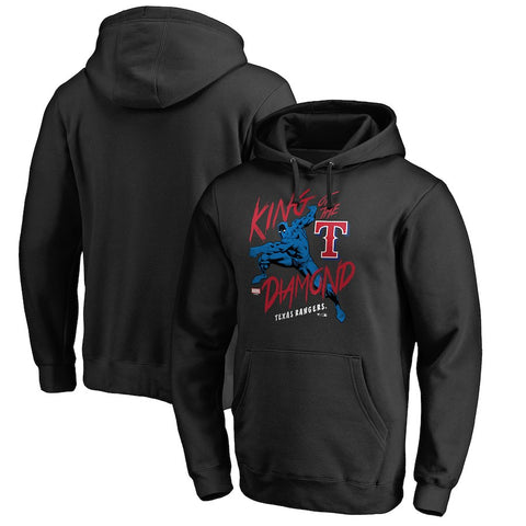 Texas Rangers   MLB Marvel Black Panther King of the Diamond Pullover Hoodie