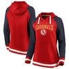 St. Louis Cardinals   Women's True Classics Stripe Pullover Hoodie - Red