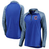 Chicago Cubs   Women's Made to Move Raglan Sleeve Quarter-Zip Pullover Jacket - Royal