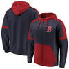 Boston Red Sox   Big & Tall Iconic Color Block Full-Zip Hoodie - Navy/Red