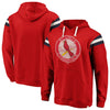 St. Louis Cardinals   Big & Tall True Classics Retro Stripe Pullover Hoodie - Red