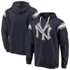 New York Yankees   Big & Tall True Classics Retro Stripe Pullover Hoodie - Navy