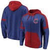 Chicago Cubs   Big & Tall Iconic Color Block Full-Zip Hoodie - Royal/Red