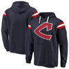 Cleveland Indians   Big & Tall True Classics Retro Stripe Pullover Hoodie - Navy