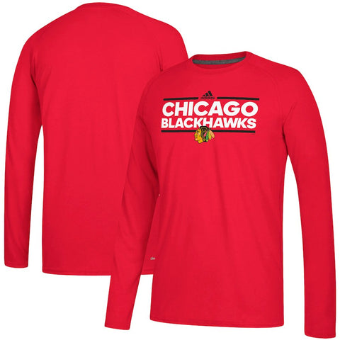 Chicago Blackhawks Dassler climalite Long Sleeve T-Shirt