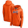 New York Mets   Women's Plus Size Team Lockup Pullover Hoodie