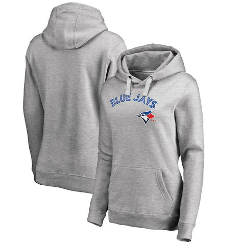 Toronto Blue Jays   Women's Plus Size Team Lockup Pullover Hoodie