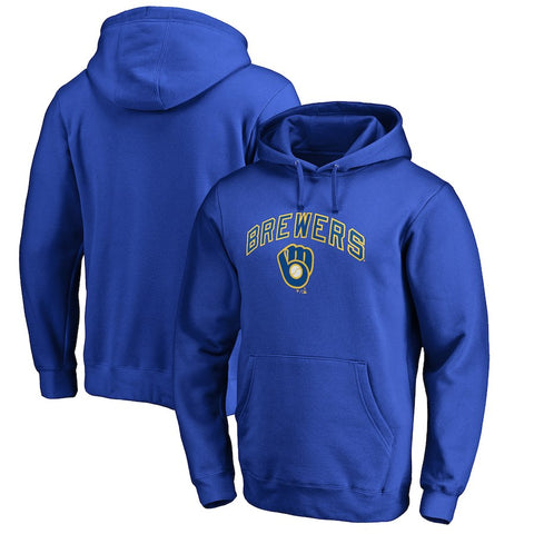 Milwaukee Brewers   Vintage Cooperstown Collection Wahconah Pullover Hoodie