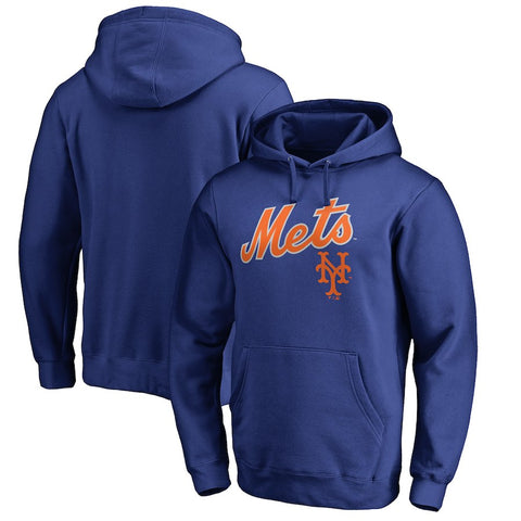 New York Mets   Vintage Cooperstown Collection Wahconah Pullover Hoodie