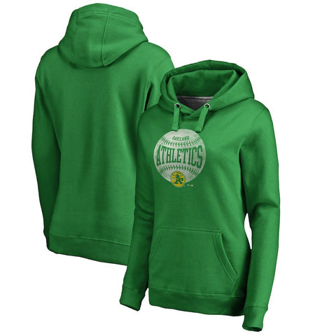 Oakland Athletics   Women's Cooperstown Collection Slider Pullover Hoodie