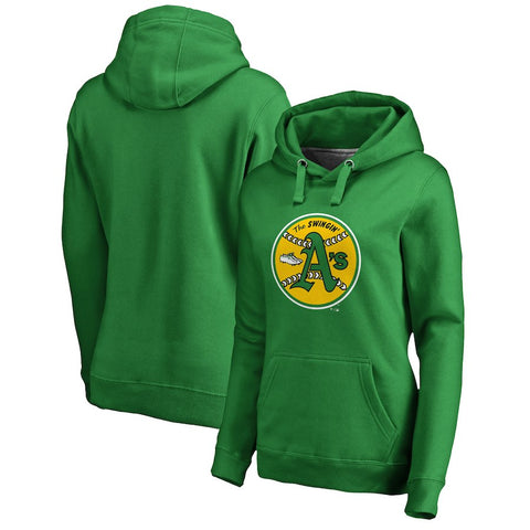 Oakland Athletics   Women's Cooperstown Collection Huntington Pullover Hoodie