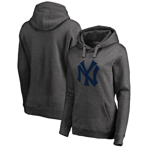 New York Yankees   Women's Plus Size Cooperstown Collection Huntington Pullover Hoodie