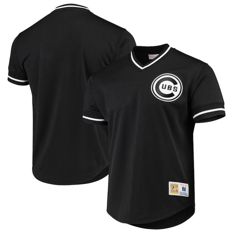 Chicago Cubs Mitchell & Ness Mesh V-Neck Jersey