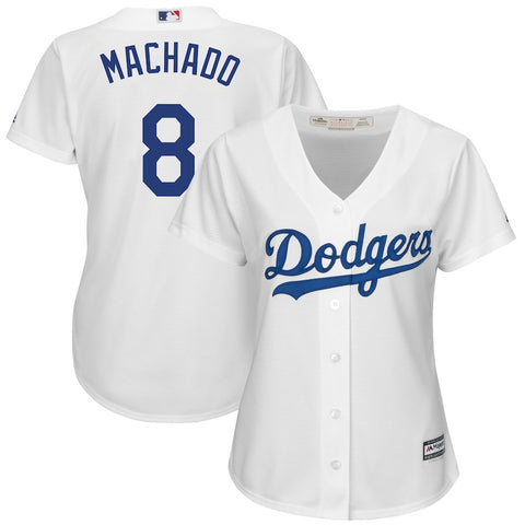 Manny Machado Los Angeles Dodgers Majestic Women's Home Official Cool Base Jersey