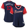 Ronald Acuna Jr. "Sabanero Soy" Atlanta Braves Majestic Women's 2018 Players' Weekend Cool Base Jersey