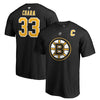 Zdeno Chara Boston Bruins   Authentic Stack Logo Name & Number T-Shirt