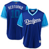 Justin Turner "Redturn2" Los Angeles Dodgers Majestic 2018 Players' Weekend Cool Base Jersey