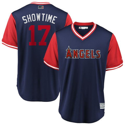 Shohei Ohtani "Showtime" Los Angeles Angels Majestic 2018 Players' Weekend Cool Base Jersey