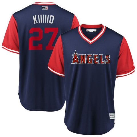 Mike Trout "Kiiiiid" Los Angeles Angels Majestic 2018 Players' Weekend Cool Base Jersey