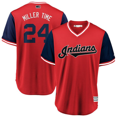 Andrew Miller "Miller Time" Cleveland Indians Majestic 2018 Players' Weekend Cool Base Jersey