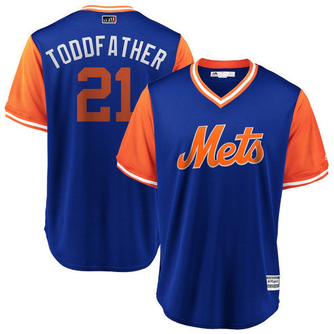 Todd Frazier "Toddfather" New York Mets Majestic 2018 Players' Weekend Cool Base Jersey