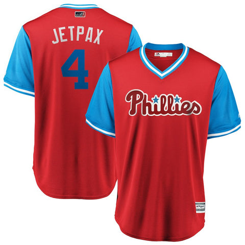 Scott Kingery "Jetpax" Philadelphia Phillies Majestic 2018 Players' Weekend Cool Base Jersey