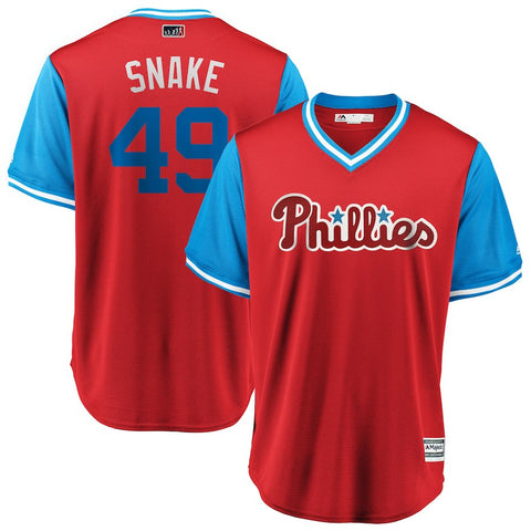 Jake Arrieta "Snake" Philadelphia Phillies Majestic 2018 Players' Weekend Cool Base Jersey