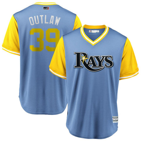 Kevin Kiermaier "Outlaw" Tampa Bay Rays Majestic 2018 Players' Weekend Cool Base Jersey