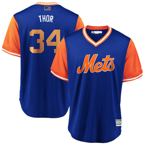 Noah Syndergaard "Thor" New York Mets Majestic 2018 Players' Weekend Cool Base Jersey